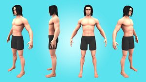 Willy - Male Base Mesh - Cartoon Character model