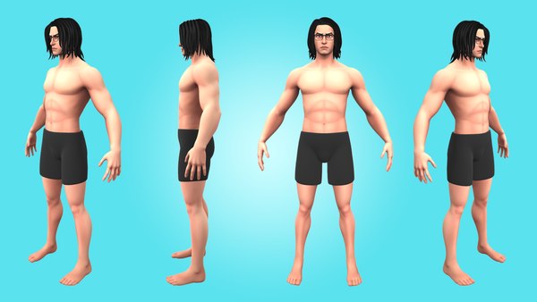 Willy - Male Base Mesh - Cartoon Character 3D 모델 - TurboSquid 2096785