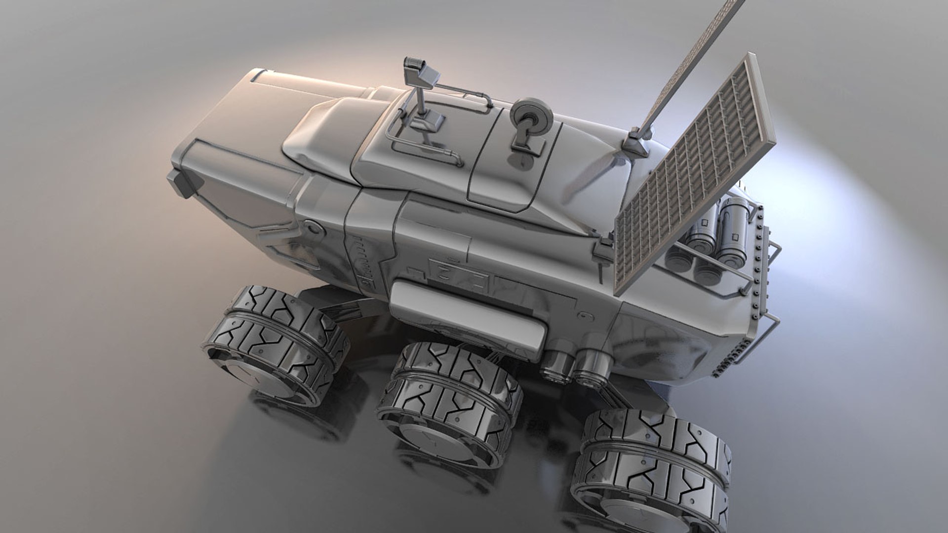 3d Mars Surface Rover