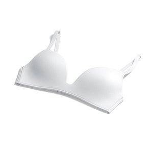 Womens White Wireless Bra - underclothing lingerie for breast