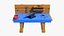 Stylized Workshop Pack – Forge, 2x Workbenches &amp; Alchemy Table