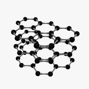 Graphene Sheet Molecule 3D model