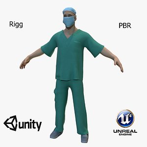 doctor surgeon 3D