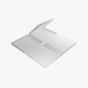 10-inch Pizza Boxes White Paper Mockup