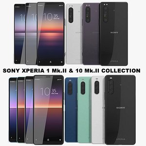 3D realistic sony xperia 1 model
