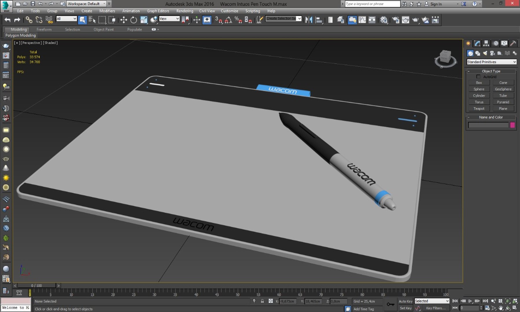 Intuos Pen 3D Model - TurboSquid 1339219