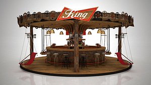 3D 3D King Beach tiki bar