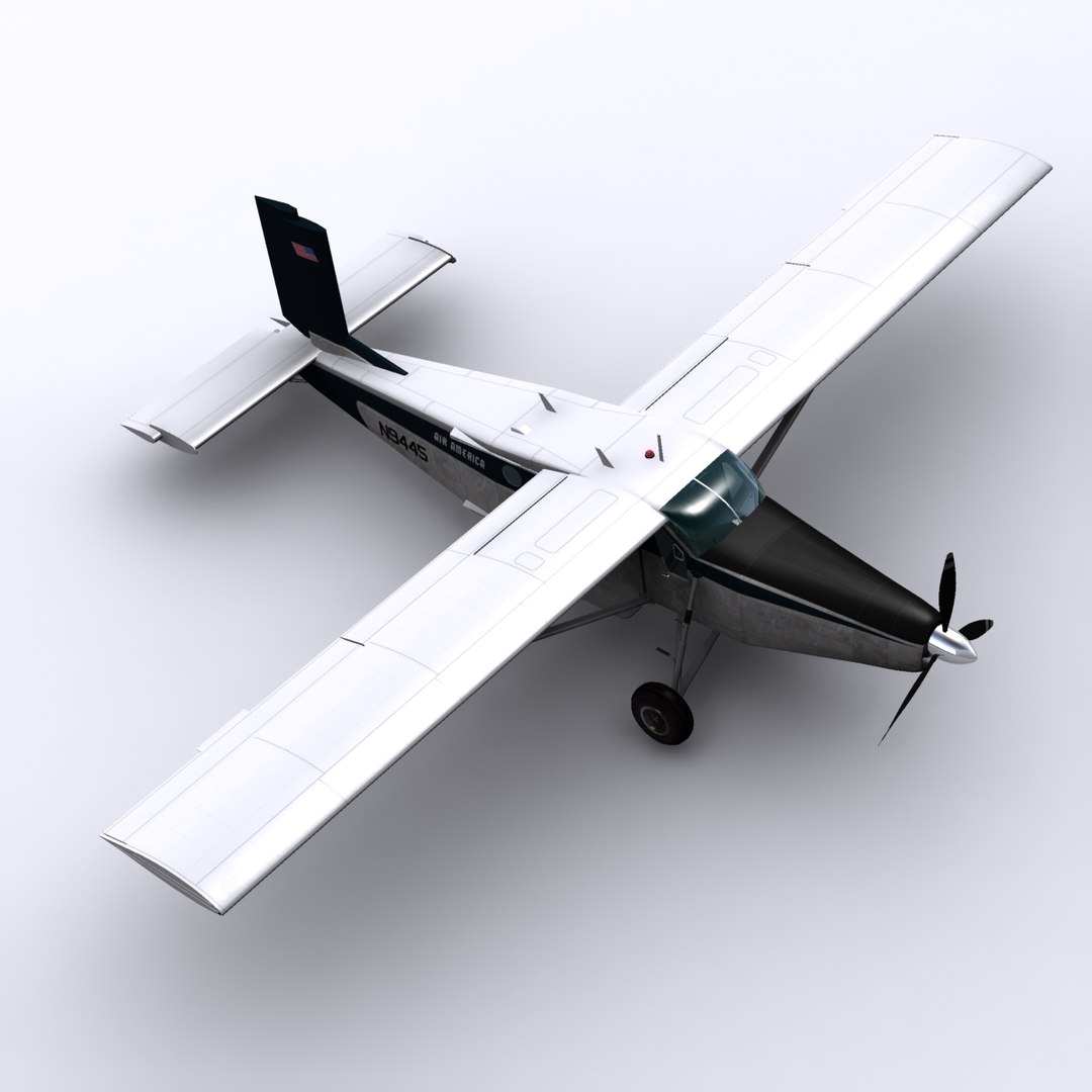 pc-6 aircraft pilatus porter 3d model