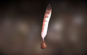 Feather and inkwell1 model