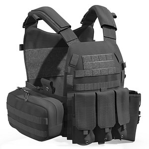Combat Vest Magazine Utility Black