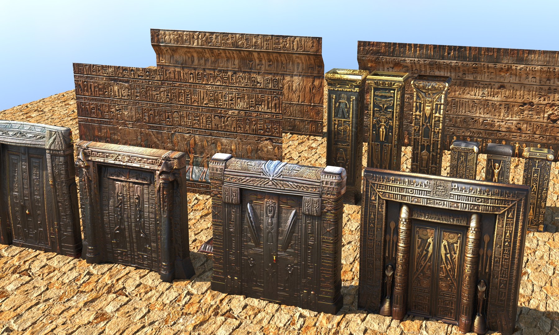 3D model Egyptian Architecture Pack https://p.turbosquid.com/ts-thumb/A6/2S8ugR/6Q/fullz2/jpg/1708518476/1920x1080/fit_q87/90dc0616ca3acd65268e96e4dd1835f870f32900/fullz2.jpg