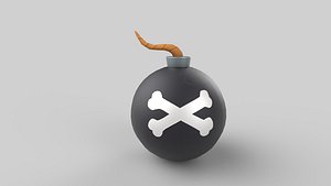 stylized bomb