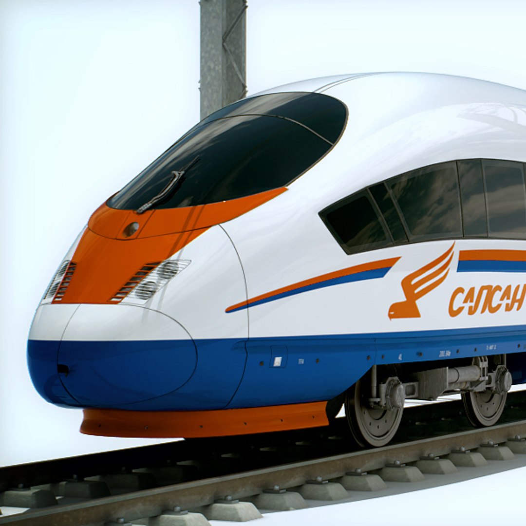 speed train - sapsan 3d max