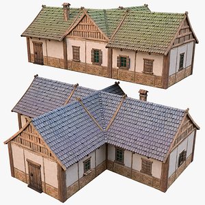 3D Medieval Town House 4