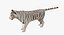 Stylized White Tiger