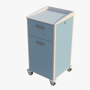3D bedside locker model