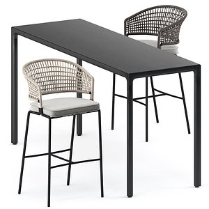 ILLUM bar table and CTR bar chair