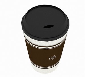 3D cap coffee model