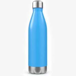 Blue Water Bottle 3 3D model