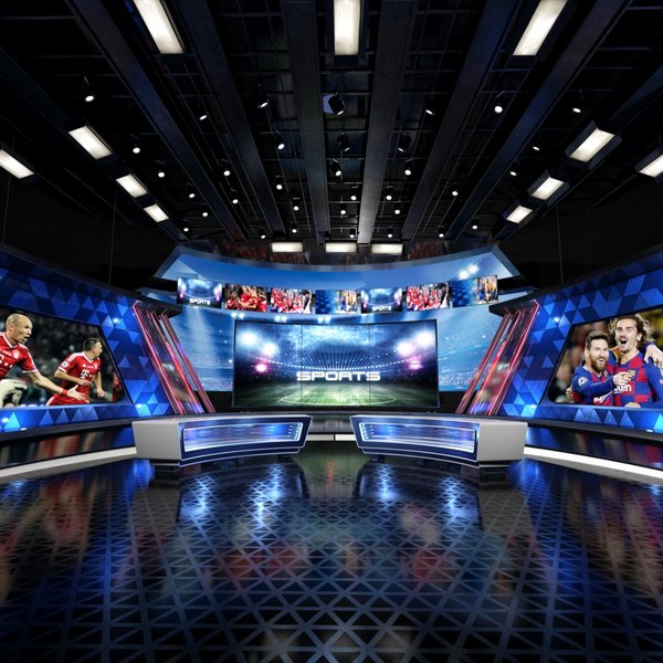 3D model real time sports studio