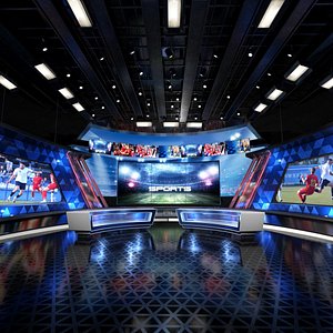 3D model real time sports studio
