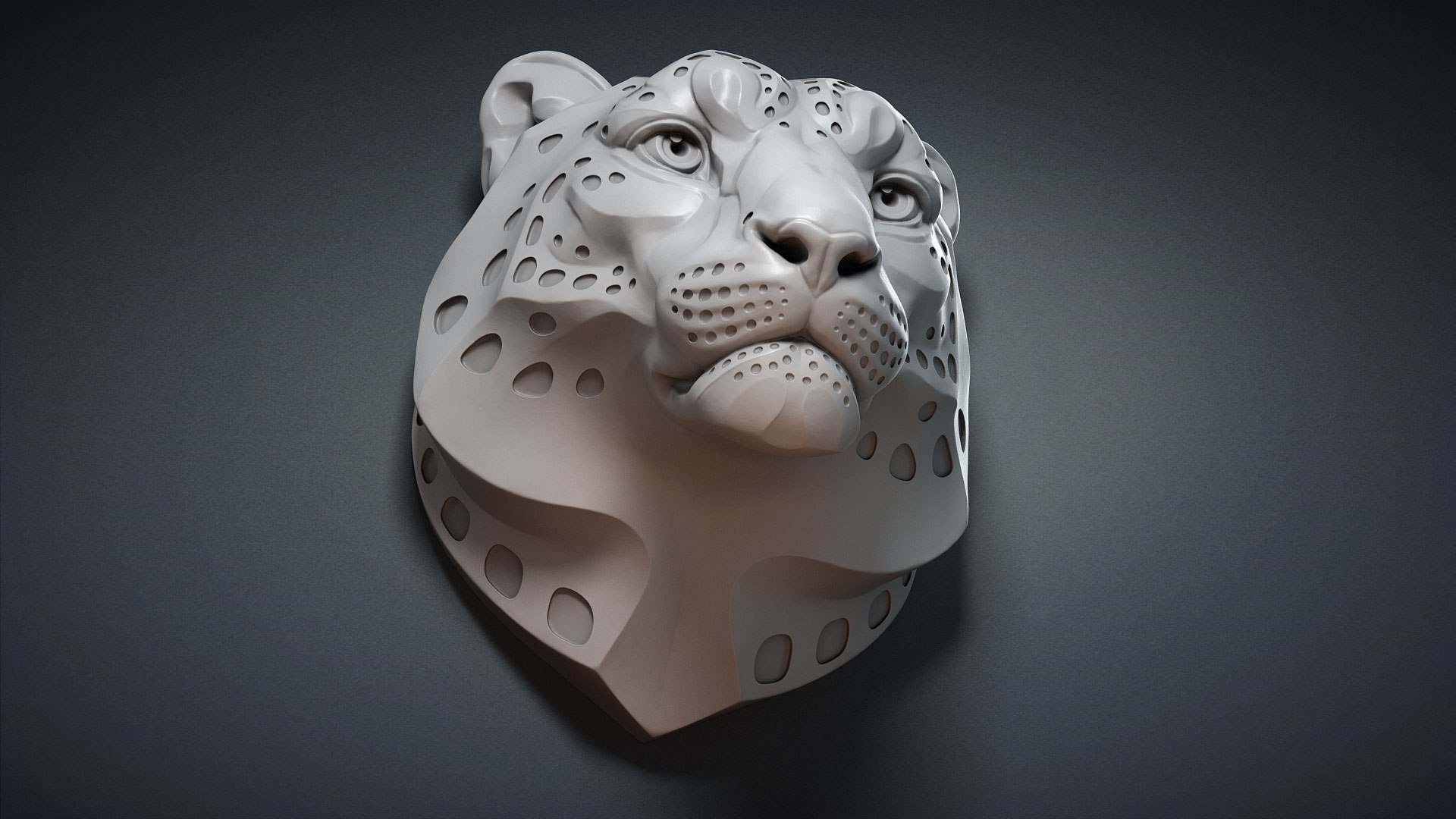 3D snow leopard spotted animal head https://p.turbosquid.com/ts-thumb/A6/IMKTLZ/C8ISMnq6/snowleopardheadspottedsculpture07/jpg/1587138005/1920x1080/fit_q87/f89a0e78cba5156a1307245416c838af5aedbb4d/snowleopardheadspottedsculpture07.jpg