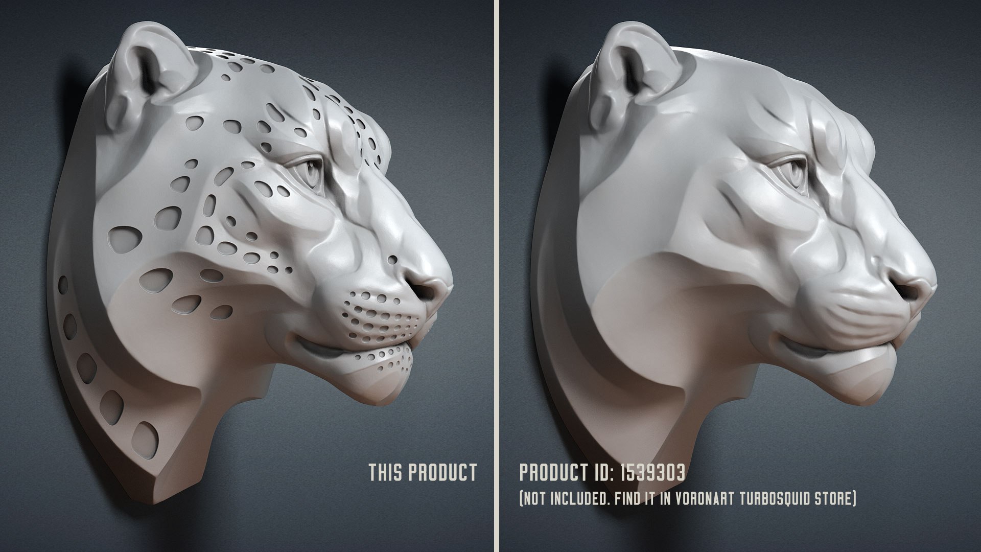 3D snow leopard spotted animal head https://p.turbosquid.com/ts-thumb/A6/IMKTLZ/XO6RCMS4/snowleopardheadspottedsculpture09/jpg/1587138005/1920x1080/fit_q87/896afc529038c6db3b93450bebd48eb7fbcb3100/snowleopardheadspottedsculpture09.jpg