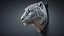 Snow Leopard Head Sculpture Spotted