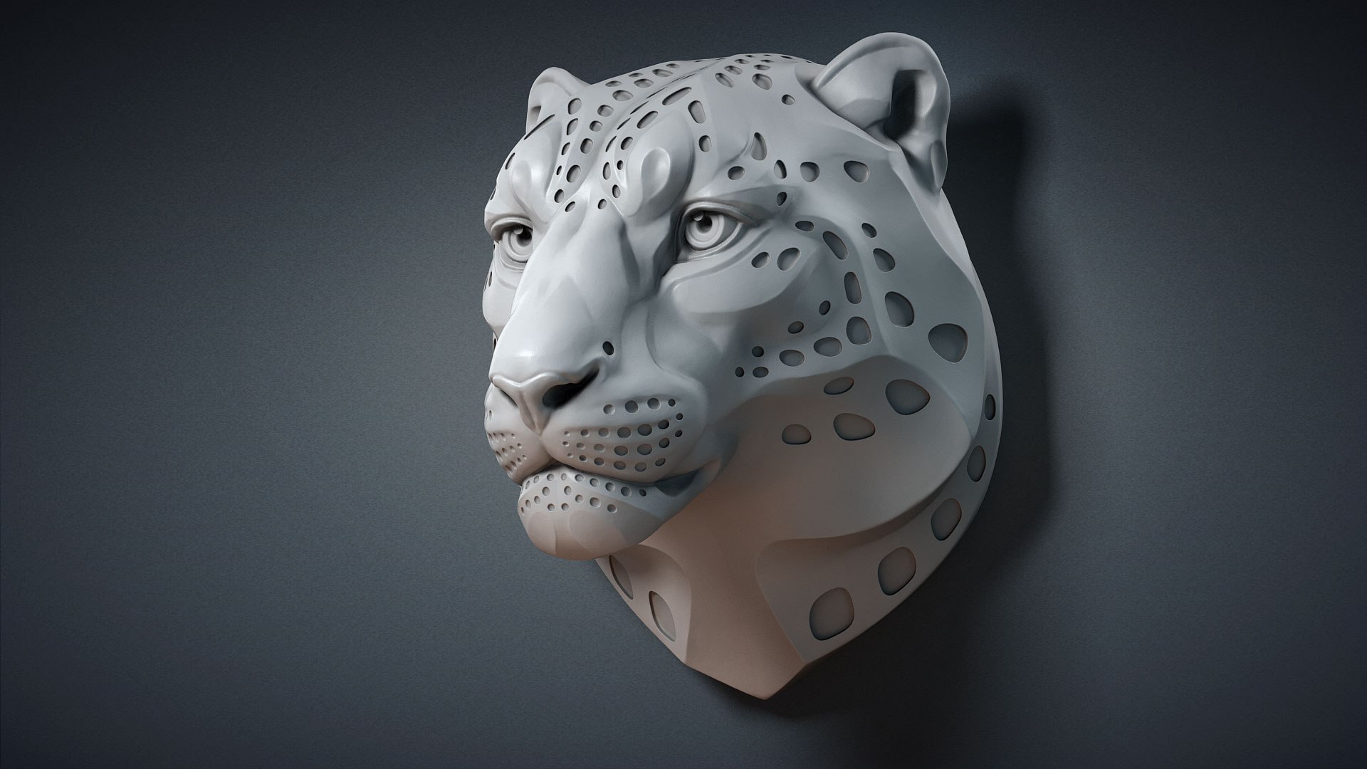 3D snow leopard spotted animal head https://p.turbosquid.com/ts-thumb/A6/IMKTLZ/v8urvHOZ/snowleopardheadspottedsculpture03/jpg/1587138005/1920x1080/fit_q87/a61b435fdd7f377f5a638c005aa4bb19e7ef4d18/snowleopardheadspottedsculpture03.jpg