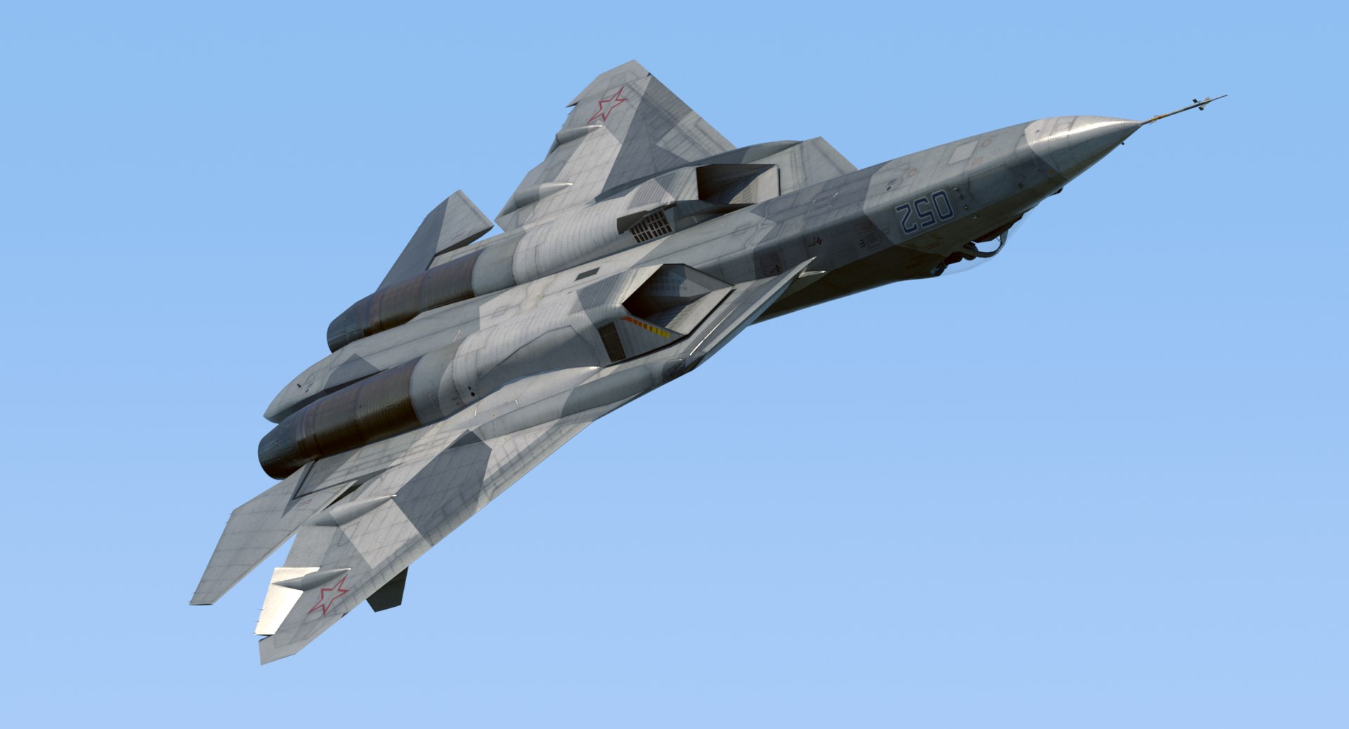sukhoi su57 prototype 052 model https://p.turbosquid.com/ts-thumb/A6/SjCySU/tLTPyJ4G/su57_052_vuelo.0069.bmp12394a85fea94097bbae534be226c5e8zoom/jpg/1557585573/1920x1080/fit_q87/443a6870306cab07be89649a266402fa64fc57c7/su57_052_vuelo.0069.bmp12394a85fea94097bbae534be226c5e8zoom.jpg