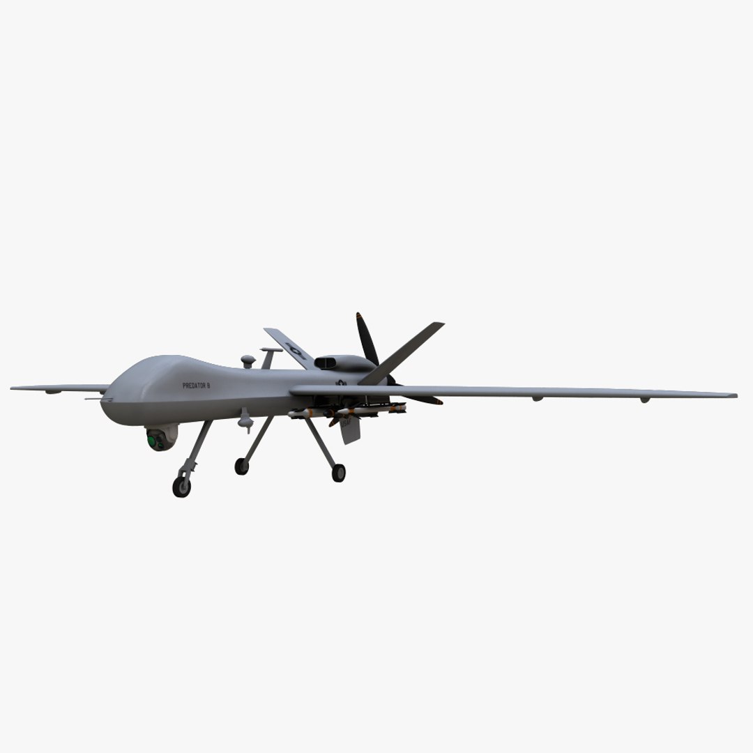 3d Predator General Atomics Mq-9 Model