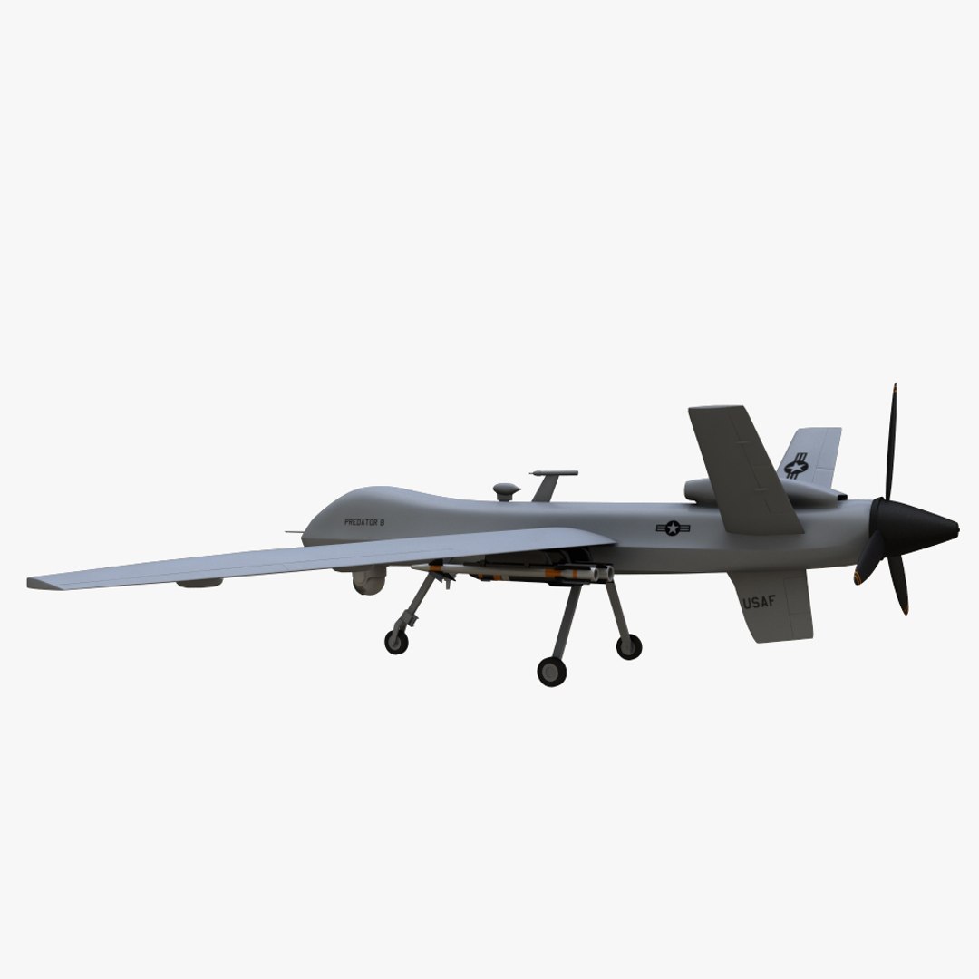 3d Predator General Atomics Mq-9 Model