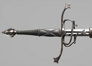 3D model aaa sword century