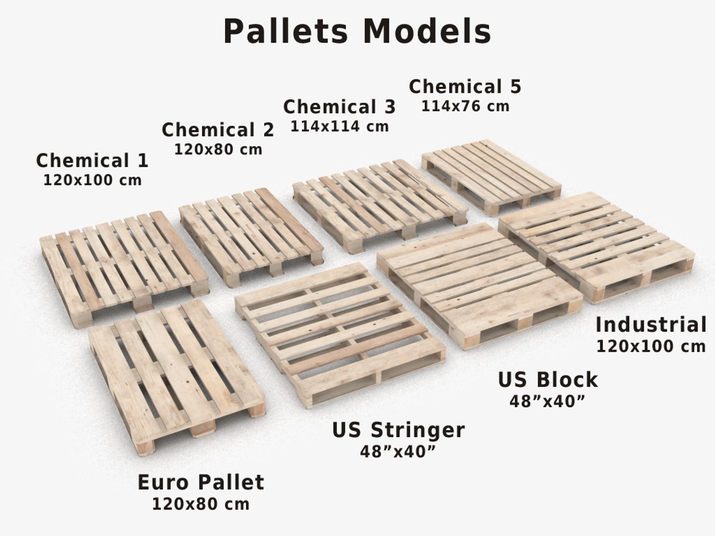 3D model pallets transportation storage - TurboSquid 1423931