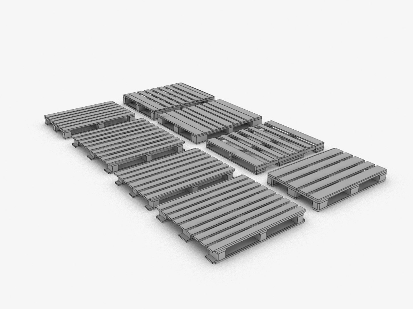 3D model pallets transportation storage - TurboSquid 1423931