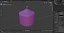 Wide Altar Pillar Candle Purple