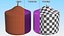 Wide Altar Pillar Candle Purple