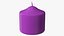 Wide Altar Pillar Candle Purple