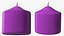 Wide Altar Pillar Candle Purple
