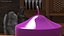 Wide Altar Pillar Candle Purple