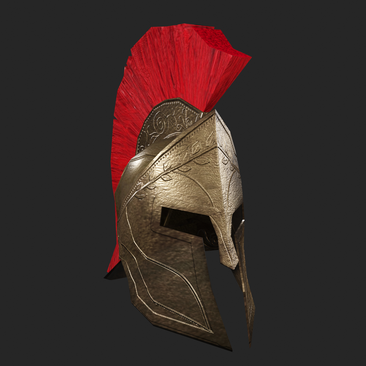 3d Spartan Helmet Model - Turbosquid 1464233