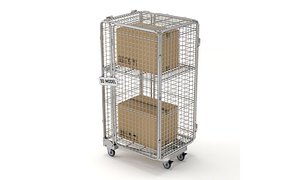 3D Foldable Roll Cage Trolley