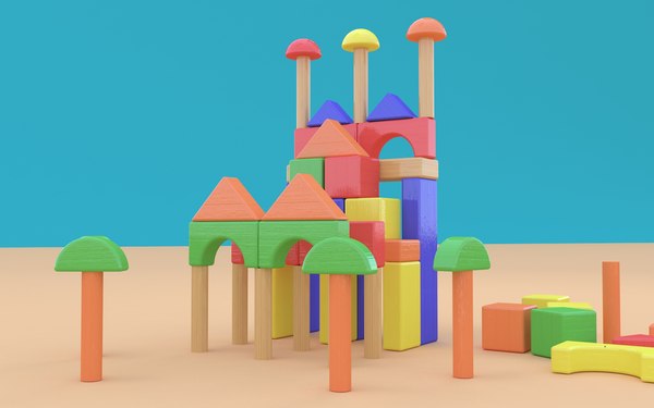 3D model toy blocks - TurboSquid 1203245