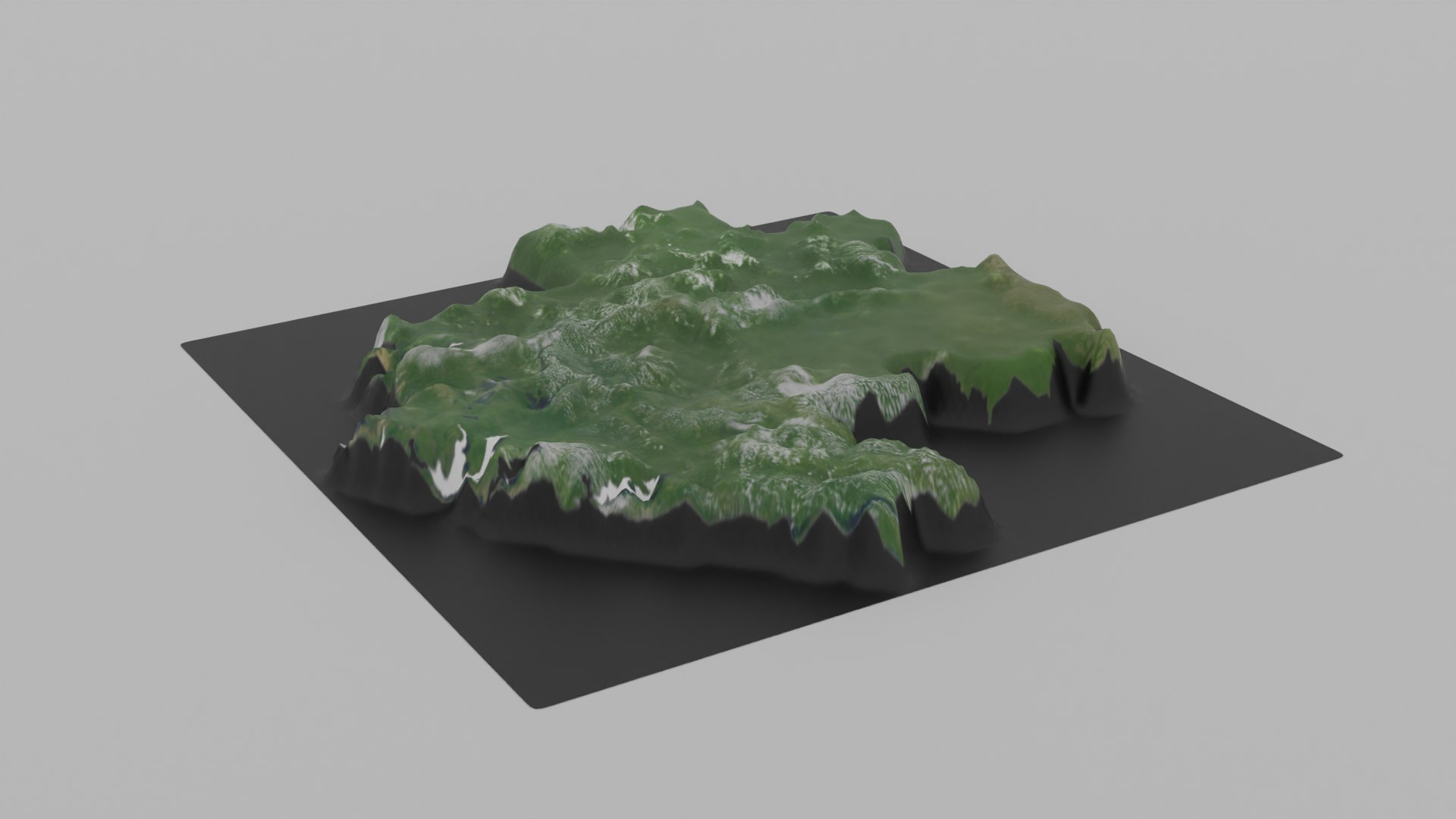 3D Gabon Map Country Model - TurboSquid 2075867