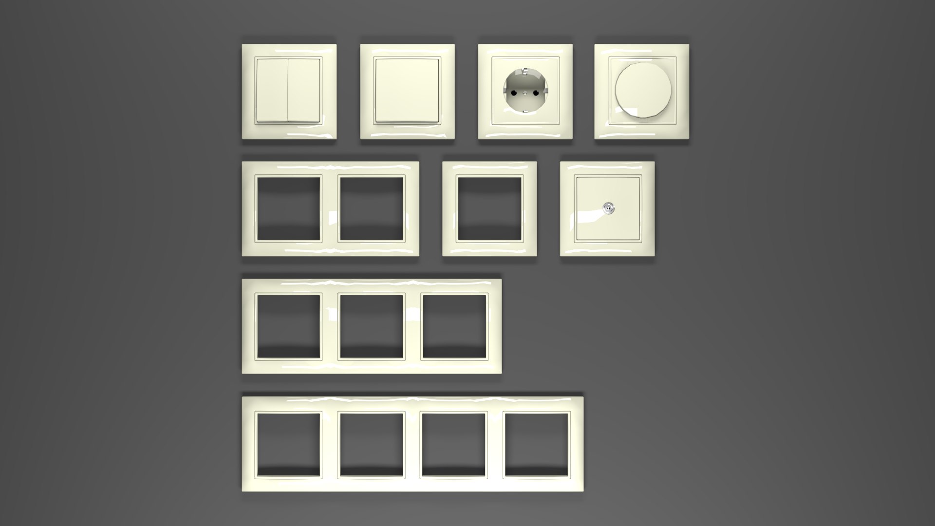 3D Sockets Abb Basic 55 - TurboSquid 1478837