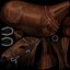 horse gray rigged 3d model