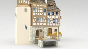 3D model castle entrace