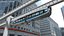 Moderne Einschienenbahn