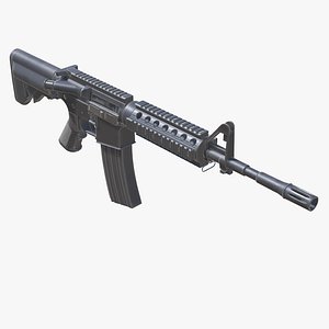 Assault Rifle AR M4 Low-poly 3D