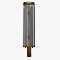 Art Deco Style Brass And Glass Wall Sconce